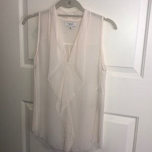 Babton Sleeveless Silk Sheer Blouse- Aritzia!